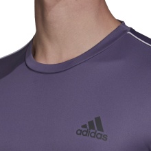 adidas Tshirt Club 3 Stripes #20 violett Herren